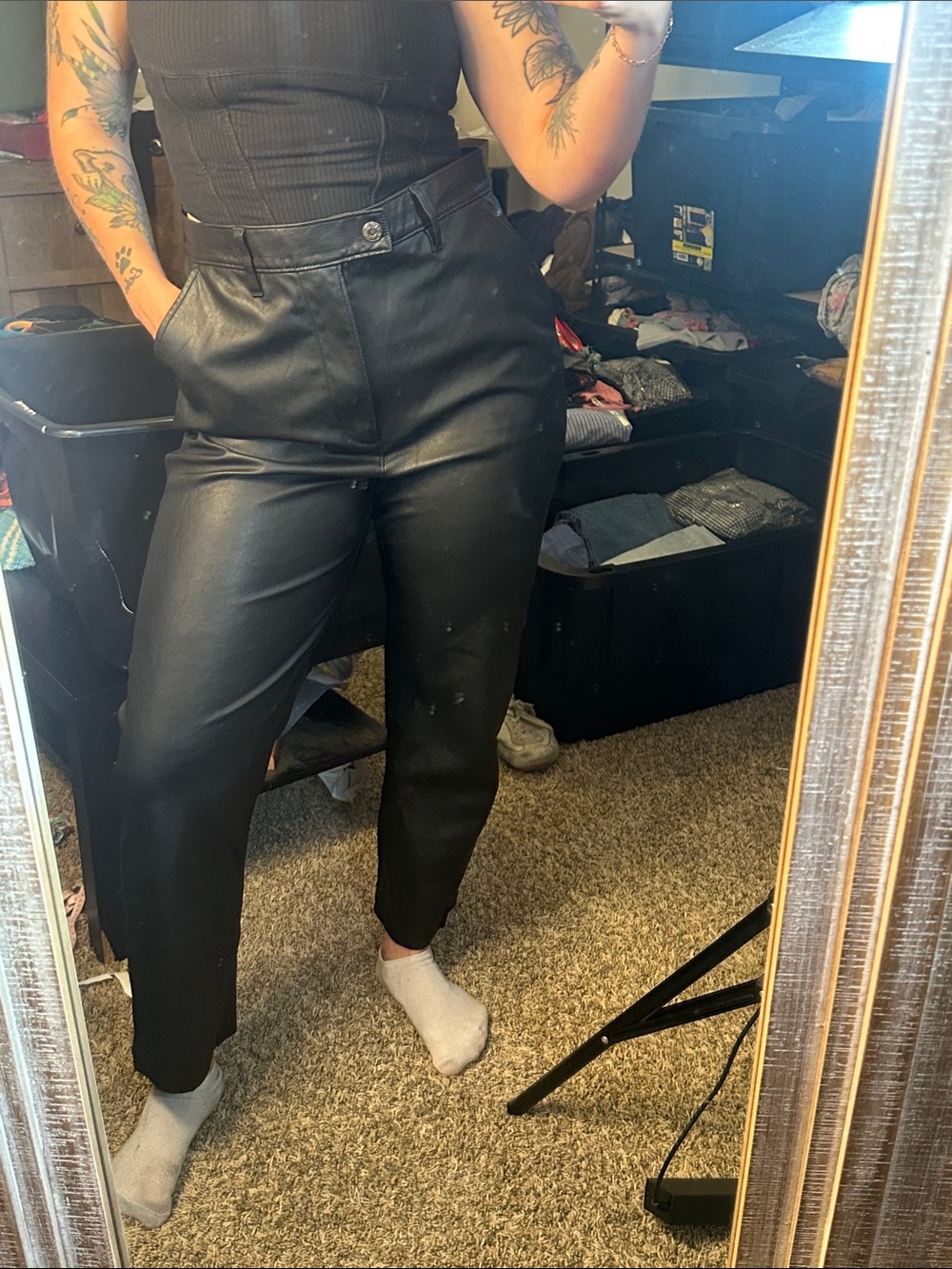 Levi’s Math Club Leather Slacks